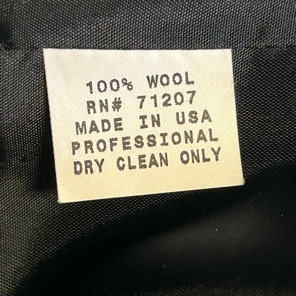 J’ENVIE NEW YORK Black & White Herringbone Wool Lined Cropped Jacket size 10 - Picture 9 of 9